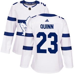 Women's Pat Quinn Toronto Maple Leafs Authentic 2018 Stadium Series Jersey - White