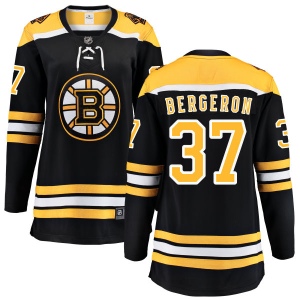 Women's Patrice Bergeron Boston Bruins Home Breakaway Jersey - Black