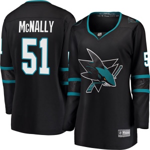 Women's Patrick McNally San Jose Sharks Breakaway Alternate Jersey - Black