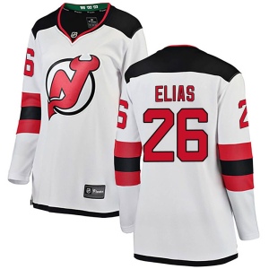 Women's Patrik Elias New Jersey Devils Breakaway Away Jersey - White