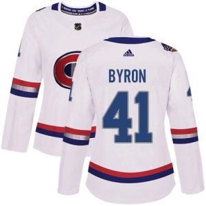 Women's Paul Byron Montreal Canadiens Authentic 2017 100 Classic Jersey - White