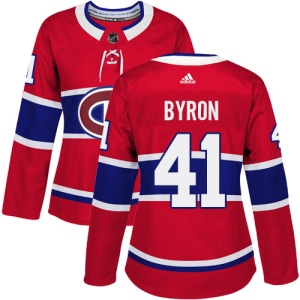 Women's Paul Byron Montreal Canadiens Authentic Home Jersey - Red