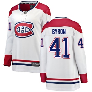 Women's Paul Byron Montreal Canadiens Breakaway Away Jersey - White