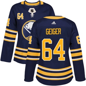 Women's Paul Geiger Buffalo Sabres Authentic Home Jersey - Navy