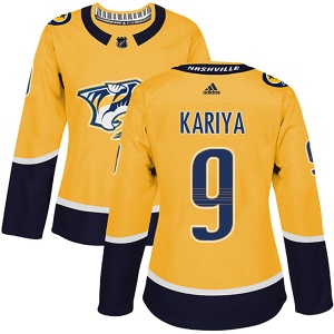 Women's Paul Kariya Nashville Predators Authentic Home Jersey - Gold