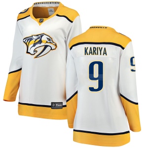 Women's Paul Kariya Nashville Predators Breakaway Away Jersey - White