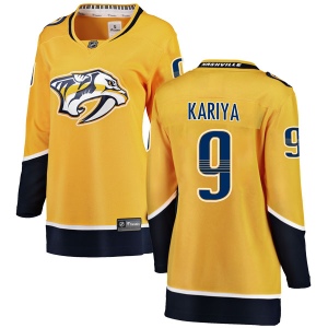 Women's Paul Kariya Nashville Predators Breakaway Home Jersey - Yellow