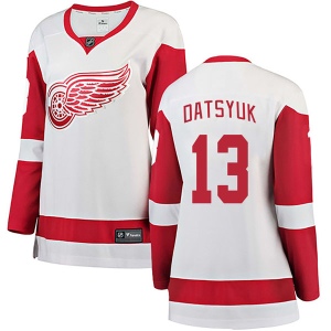 Women's Pavel Datsyuk Detroit Red Wings Breakaway Away Jersey - White