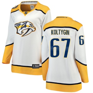 Women's Pavel Koltygin Nashville Predators Breakaway Away Jersey - White