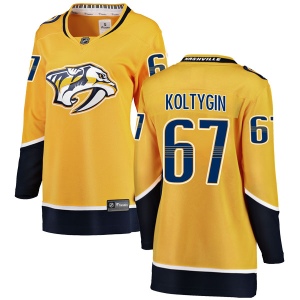 Women's Pavel Koltygin Nashville Predators Breakaway Home Jersey - Yellow