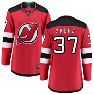 Women's Pavel Zacha New Jersey Devils Home Breakaway Jersey - Red