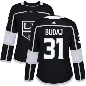 Women's Peter Budaj Los Angeles Kings Authentic Home Jersey - Black