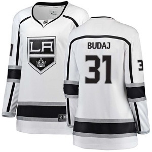 Women's Peter Budaj Los Angeles Kings Breakaway Away Jersey - White