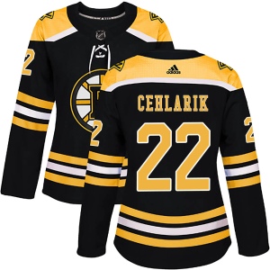 Women's Peter Cehlarik Boston Bruins Authentic Home Jersey - Black