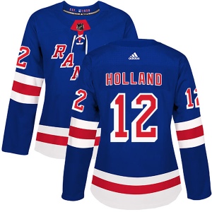 Women's Peter Holland New York Rangers Authentic Home Jersey - Royal Blue