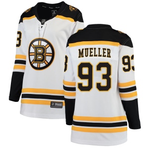 Women's Peter Mueller Boston Bruins Breakaway Away Jersey - White