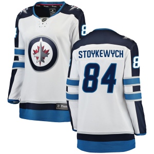 Women's Peter Stoykewych Winnipeg Jets Breakaway Away Jersey - White