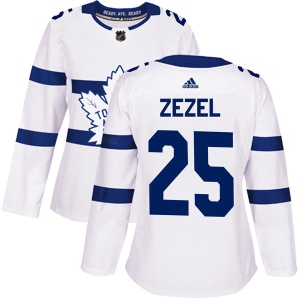 Women's Peter Zezel Toronto Maple Leafs Authentic 2018 Stadium Series Jersey - White