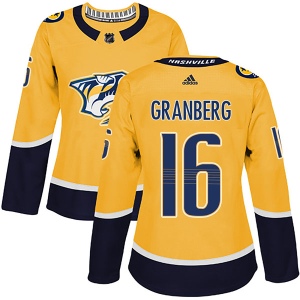 Women's Petter Granberg Nashville Predators Authentic Home Jersey - Gold