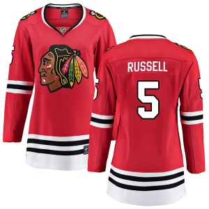 Women's Phil Russell Chicago Blackhawks Breakaway Home Jersey - Red