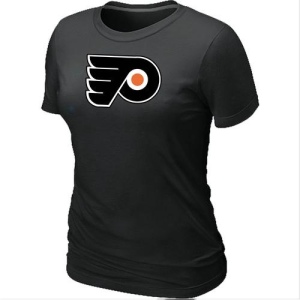 Women's Philadelphia Flyers Big & Tall Logo T-Shirt - - Black