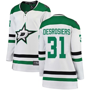 Women's Philippe Desrosiers Dallas Stars Breakaway Away Jersey - White