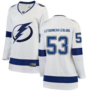 Women's Pierre-Luc Letourneau-Leblond Tampa Bay Lightning Breakaway Away Jersey - White