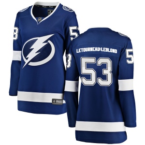 Women's Pierre-Luc Letourneau-Leblond Tampa Bay Lightning Breakaway Home Jersey - Blue