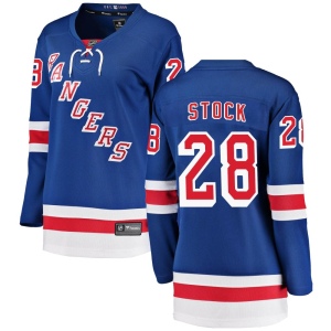 Women's P.j. Stock New York Rangers Breakaway Home Jersey - Blue