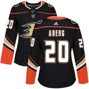 Women's Pontus Aberg Anaheim Ducks Authentic Home Jersey - Black