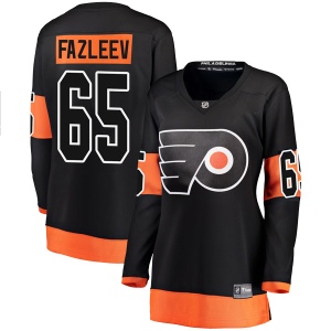 Women's Radel Fazleev Philadelphia Flyers Breakaway Alternate Jersey - Black