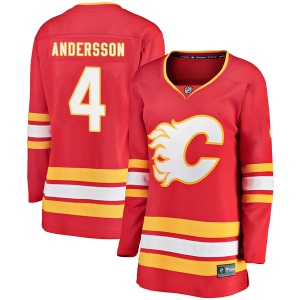 Women's Rasmus Andersson Calgary Flames Breakaway Alternate Jersey - Red