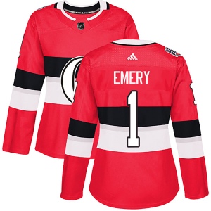 Women's Ray Emery Ottawa Senators Authentic 2017 100 Classic Jersey - Red