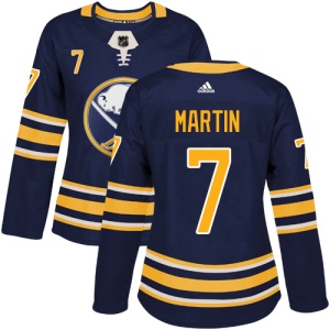 Women's Rick Martin Buffalo Sabres Authentic Home Jersey - Navy Blue