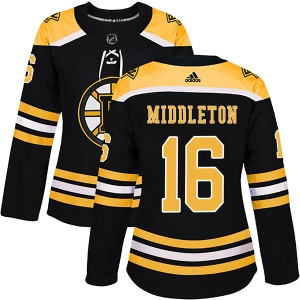 Women's Rick Middleton Boston Bruins Authentic Home Jersey - Black