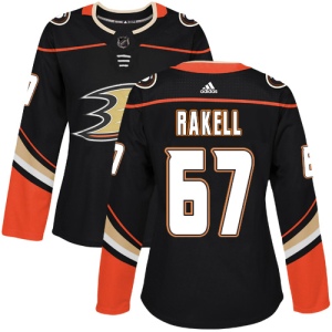 Women's Rickard Rakell Anaheim Ducks Authentic Home Jersey - Black