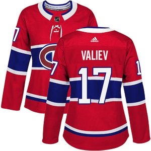 Women's Rinat Valiev Montreal Canadiens Authentic Home Jersey - Red