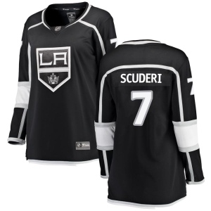 Women's Rob Scuderi Los Angeles Kings Breakaway Home Jersey - Black