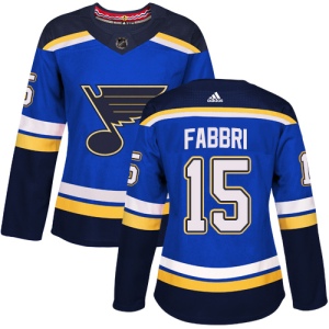 Women's Robby Fabbri St. Louis Blues Authentic Home Jersey - Royal Blue