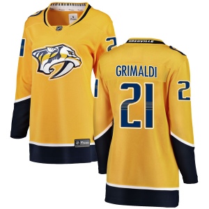 Women's Rocco Grimaldi Nashville Predators Breakaway Home Jersey - Yellow