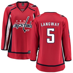 Women's Rod Langway Washington Capitals Home Breakaway Jersey - Red