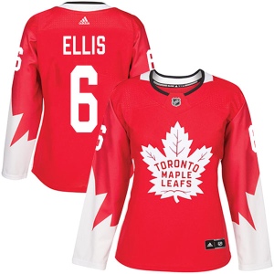 Women's Ron Ellis Toronto Maple Leafs Authentic Alternate Jersey - Red