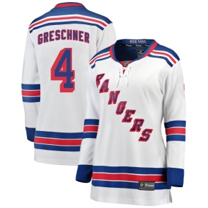 Women's Ron Greschner New York Rangers Breakaway Away Jersey - White