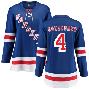 Women's Ron Greschner New York Rangers Home Breakaway Jersey - Blue