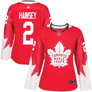 Women's Ron Hainsey Toronto Maple Leafs Authentic Alternate Jersey - Red