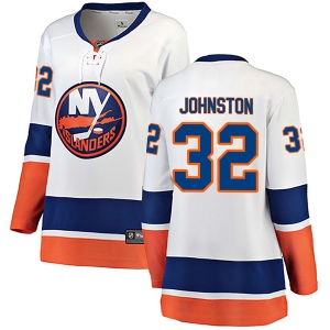 Women's Ross Johnston New York Islanders Breakaway Away Jersey - White