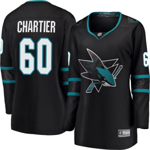 Women's Rourke Chartier San Jose Sharks Breakaway Alternate Jersey - Black