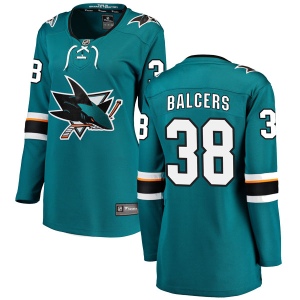 Women's Rudolfs Balcers San Jose Sharks Breakaway Home Jersey - Teal