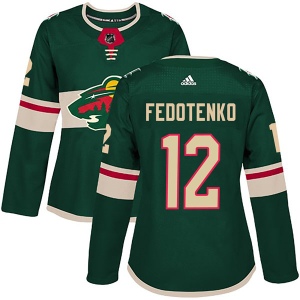 Women's Ruslan Fedotenko Minnesota Wild Authentic Home Jersey - Green