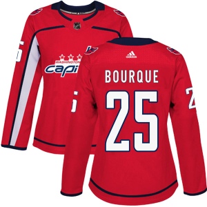 Women's Ryan Bourque Washington Capitals Authentic Home Jersey - Red